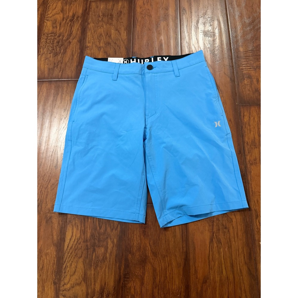 Hurley All Day Hybrid Short Mens 30 Bliss Blue NEW 4-Way Stretch Quick Dry